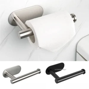 Porte rouleau papier toilette adhésif